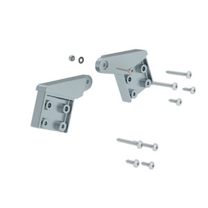Günzburger Steigtechnik Ersatzscharnier-Set für Stufen-Stehleitern beidseitig begehbar aus Aluminium