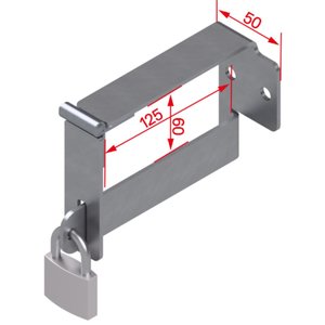 Hymer Leiterhalter stehende Lagerung