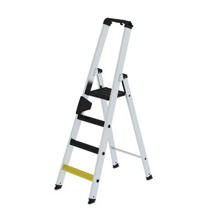 Günzburger Steigtechnik Stufen-Stehleiter 250 kg einseitig begehbar mit clip-step R13