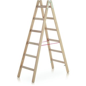 ZARGES Cresta B - Holz-Stehleiter 2x6 Sprossen