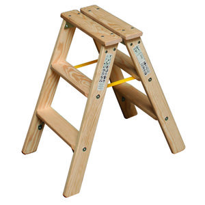 Krause STABILO Stufen-DoppelLeiter Holz