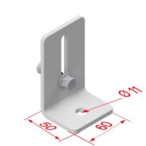 Hymer Bodenwinkel verstellbar, Alu