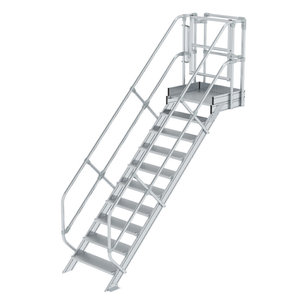 Günzburger Steigtechnik Treppen-Modul Aluminium geriffelt