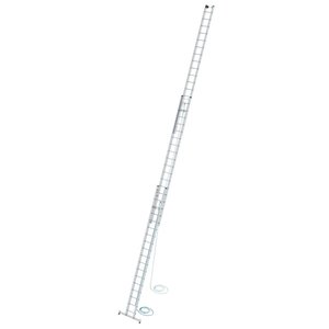 Günzburger Steigtechnik Sprossen-Seilzugleiter 3-teilig mit nivello®-Traverse