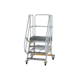 Günzburger Steigtechnik Plattformtreppe fahrbar 60° Stufenbreite 800 mm