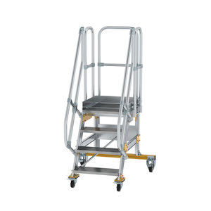 Günzburger Steigtechnik Plattformtreppe fahrbar 60° Stufenbreite 600 mm