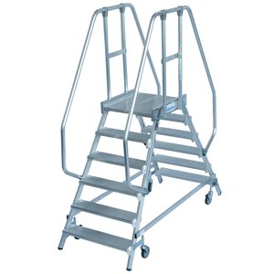 Krause STABILO PodestLeiter fahrbar, beidseitig begehbar