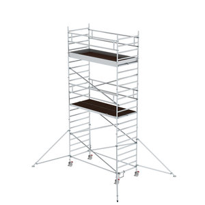 Günzburger Steigtechnik Rollgerüst 1,35 x 3,0 m mit Ausleger & Doppel-Plattform