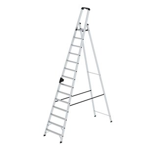Günzburger Steigtechnik Stufen-Stehleiter einseitig begehbar