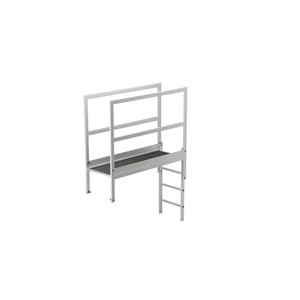 Günzburger Steigtechnik Attika-Überstieg Alu Eloxiert Sonderlänge