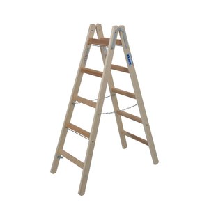 Krause STABILO Sprossen-DoppelLeiter (Holz)