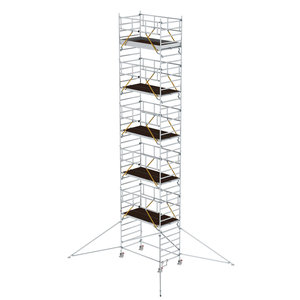 Günzburger Steigtechnik Rollgerüst SG 1,35 x 2,45 m mit Ausleger & Doppel-Plattform