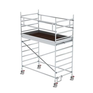 Günzburger Steigtechnik Rollgerüst 1,35 x 2,45 m mit Doppel-Plattform