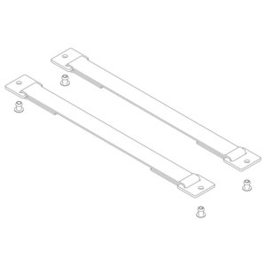 Günzburger Steigtechnik Spreizsicherung Gurtband 316 mm mit Befestigungsplatten 1 Satz = 2 Stück, inkl.