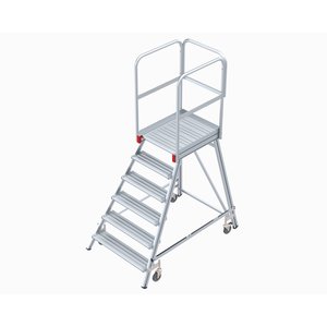 Euroline Mobile Podesttreppe / Podestleiter einseitig begehbar Nr. 515