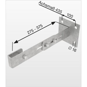 Günzburger Steigtechnik Verstellbarer Wandhalter