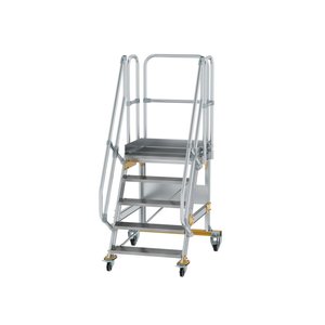 Günzburger Steigtechnik Plattformtreppe fahrbar 60° Stufenbreite 800 mm