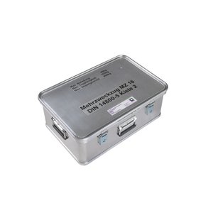 Günzburger Steigtechnik Kasten mit Beschriftung "Mehrzweckzug MZ 16" (Kasten 2) Größe 1