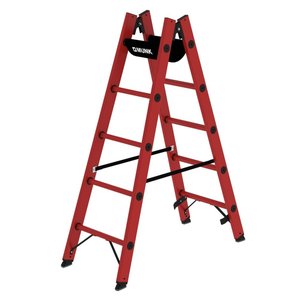 Günzburger Steigtechnik Sprossen-Stehleiter GFK