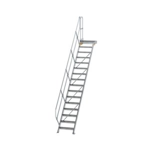 Günzburger Steigtechnik Treppe mit Plattform 45° Stufenbreite 600 mm