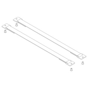 Günzburger Steigtechnik Spreizsicherung Gurtband 467 mm mit Befestigungsplatten 1 Satz = 2 Stück, inkl.