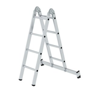 Günzburger Steigtechnik Klappleiter 2-teilig mit nivello®-Traverse