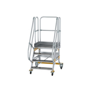 Günzburger Steigtechnik Plattformtreppe fahrbar 60° Stufenbreite 800 mm