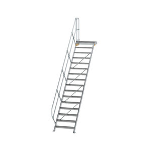 Günzburger Steigtechnik Treppe mit Plattform 45° Stufenbreite 800 mm