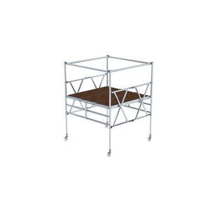 Günzburger Steigtechnik Klappgerüst mit Dreifach-Plattform teleskopierbar