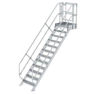 Günzburger Steigtechnik Treppen-Modul Aluminium geriffelt
