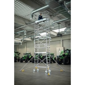 Günzburger Steigtechnik Rollgerüst 0,75x3,0 m mit PF im 2-m-Abstand & Ausleger