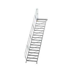 Günzburger Steigtechnik Treppe mit Plattform 45° Stufenbreite 1000 mm