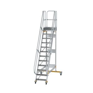 Günzburger Steigtechnik Plattformtreppe fahrbar 60° Stufenbreite 600 mm