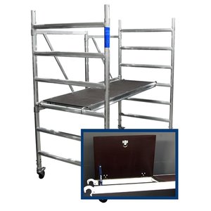 Alumexx FS 95 - Fahrgerüst/Faltgerüst Arbeitshöhe bis 3m, Plattform mit Luke