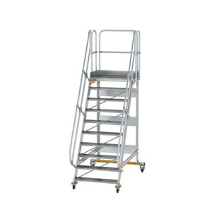 Günzburger Steigtechnik Plattformtreppe fahrbar 60° Stufenbreite 1000 mm