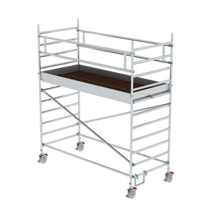 Günzburger Steigtechnik Rollgerüst 1,35 x 3,0 m mit Doppel-Plattform