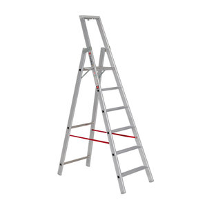 Euroline Alu-Stufenstehleiter mit Sicherheitsbrücke Nr. 22577