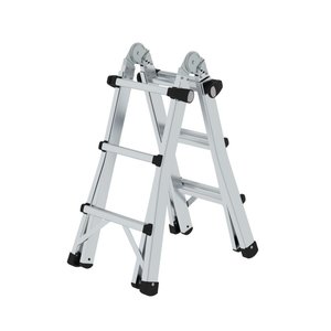 Günzburger Steigtechnik Teleskopleiter 4-teilig ohne Traverse