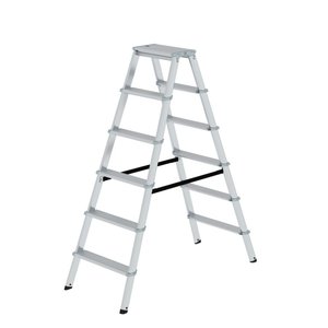 Günzburger Steigtechnik ML Stufen-Stehleiter beidseitig begehbar