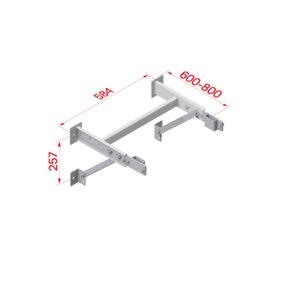 Hymer Wandkonsole verstellbar 600-800