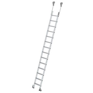 Euroline Aluminium-Regalleiter, fahrbar