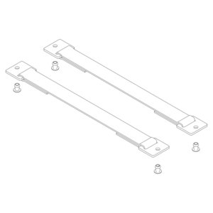 Günzburger Steigtechnik Spreizsicherung Gurtband 296 mm mit Befestigungsplatten 1 Satz = 2 Stück, inkl.