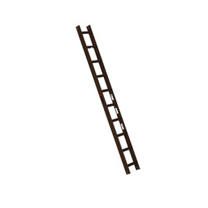 Euroline Alu-Dachauflegeleiter braun Nr. 323
