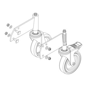 Günzburger Steigtechnik Rollensatz inkl. Aufnahmen