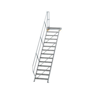 Günzburger Steigtechnik Treppe mit Plattform 45° Stufenbreite 800 mm