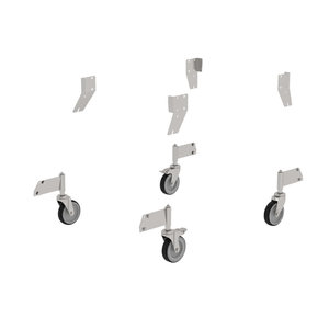 Günzburger Steigtechnik Nachrüstsatz Lenkrolle Edelstahl