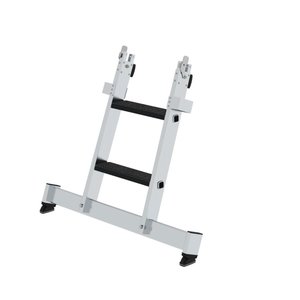 Günzburger Steigtechnik Stufen-Glasreinigerleiter Unterteil nivello-Traverse & clip-step R13