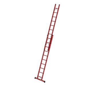 Günzburger Steigtechnik Sprossen-Schiebeleiter 2-teilig GFK mit Traverse
