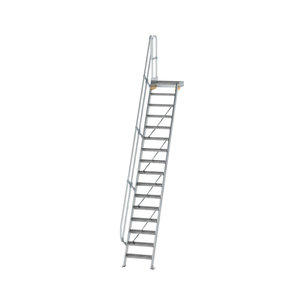 Günzburger Steigtechnik Treppe mit Plattform 60° Stufenbreite 600 mm