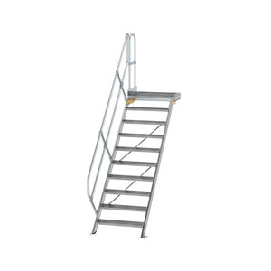 Günzburger Steigtechnik Treppe mit Plattform 45° Stufenbreite 800 mm